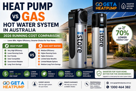 Melbourne, Electronics, Heat Pump Vs Gas Hot Water System Australia (2026 Guide)