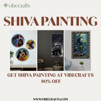 Noida, Household Items, INR 2600,  Divine Shiva Painting For Spiritual Home D&eacute;cor