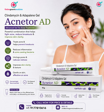 New York, Health, Acnetor AD Gel | Adapalene & Clindamycin Acne Medication For Acne Vulgaris