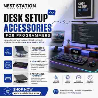New York, Appliances, USD 37,  Top 3 Desk Setup Accessories For Programmers In 2026 By Nest Station