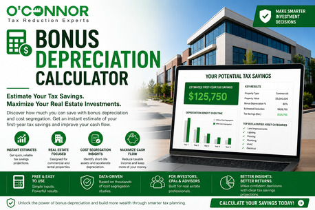 Kabul, Real Estate, Bonus Depreciation Tax Savings Tool