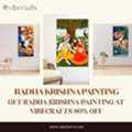 INR 2600,  Beautiful Radha Krishna Painting For Divine Home D&eacute;cor