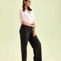 INR 1799,  Casual Pants For Women By Go Colors &ndash; Everyday Comfort With Modern Style