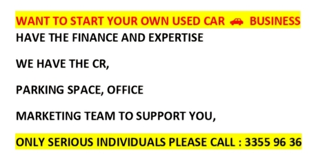 Mahooz, Businesses For Sale, START YOU OWN USED CAR BUSINESS
