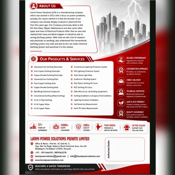 Faridabad, Electronics, INR 3000,  Chemical Earthing Manufacturer In Delhi