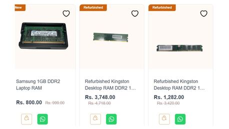 New Delhi, Computers, INR 3748,  Buy Used DDR4 RAM Online | Best Refurbished 8GB & 16GB RAM Deals