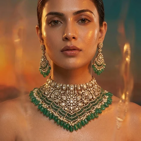 New Delhi, Jewelry, INR 28500,  Bridal Choker Necklace &ndash; Elegant Wedding Jewelry