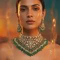 INR 28500,  Bridal Choker Necklace &ndash; Elegant Wedding Jewelry