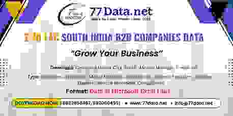 New Delhi, Marketing, 2.70 Lac All South India B2B Companies Data