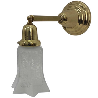 New York, Furniture, USD 215,  Elegant Antique Wall Sconces &ndash; Victorian Brass Lighting Fixture