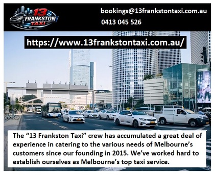 Melbourne, Automotive, Reliable Frankston Taxi Service For Safe & Comfortable Airport Transfers