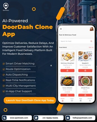 Manchester, Businesses For Sale, Start Your Online Food Delivery Business Like DoorDash With SpotnEats