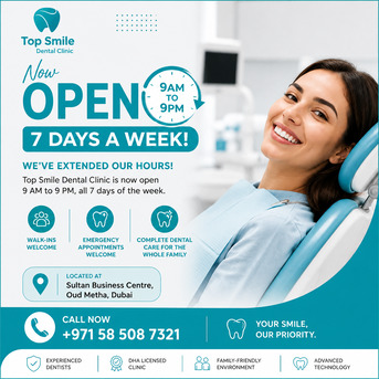 Dubai, Dental, Trusted Dentist In Oud Metha | Top Smile Dental Clinic Dubai