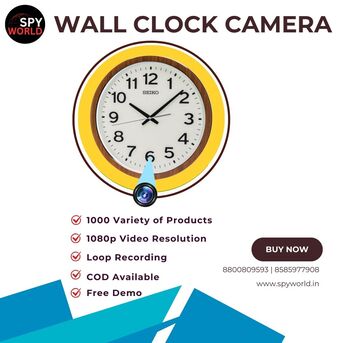 New Delhi, Electronics, INR 3999,  Best Wall Clock Spy Camera Shop In Delhi &ndash; Spy World