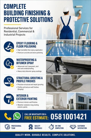 Dammam, Construction, Complete Building Finishing & Protective Solution