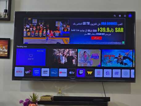 Jizan, Electronics, SAR 1100,  For Sale: LG 65-inch Smart  4k LED TV