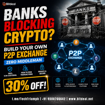 Dubai, Business, Banks Blocking Crypto? Build Your Own P2P Exchange - Zero Middleman | 30% OFF!