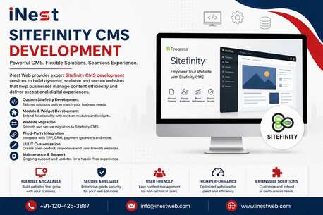 Noida, Web Design & Development, Sitefinity CMS Development Services In Noida | INest Web