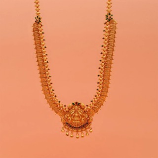 Kurnool, Businesses For Sale, Buy Elegant Silver Haram With Gold Plated | Padmam