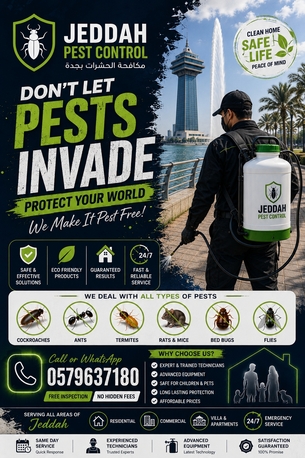 Jeddah, Pest Control, 🏠 Reliable Home Pest Control In Jeddah