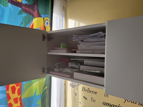 Al Sulaymaniyyah, Furniture, SAR 200,  Kids Single Bed With Table And 2 Door Wall Mounted Book Shelf