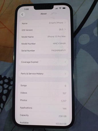 Riyadh, Mobile Phones, SAR 2000,  Iphone 13 Pro Max 256 GB For Sale