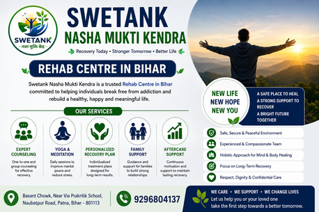 Mumbai, Health, Rehab Centre In Bihar | Swetank Recovery Centre