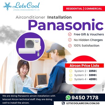 Singapore, Air Conditioners, SGD 999,  Panasonic Aircon Installation