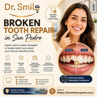 New York, Business, Broken Tooth Repair In San Pedro Restore Your Confident Smile