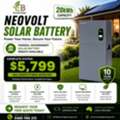 AUD 4999,  NEOVOLT 20kWh Solar Battery &ndash; Complete Solar Storage Solution