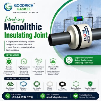 Chennai, Industrial Machinery, Monolithic Insulating Joint Manufacturer India