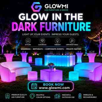 Toronto, Furniture, CAD 2850,  Create A Magical Party Experience With Glow In The Dark Furniture(Glowmi 2026)