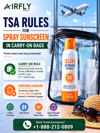 New York, Travel, TSA Rules For Spray Sunscreen In Carry-On Bags