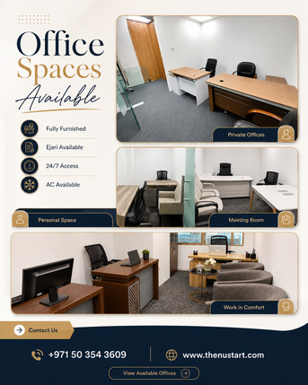 Dubai, Offices, AED 15500,  Dubai Ready Office With Ejari, AC & 24/7 Access