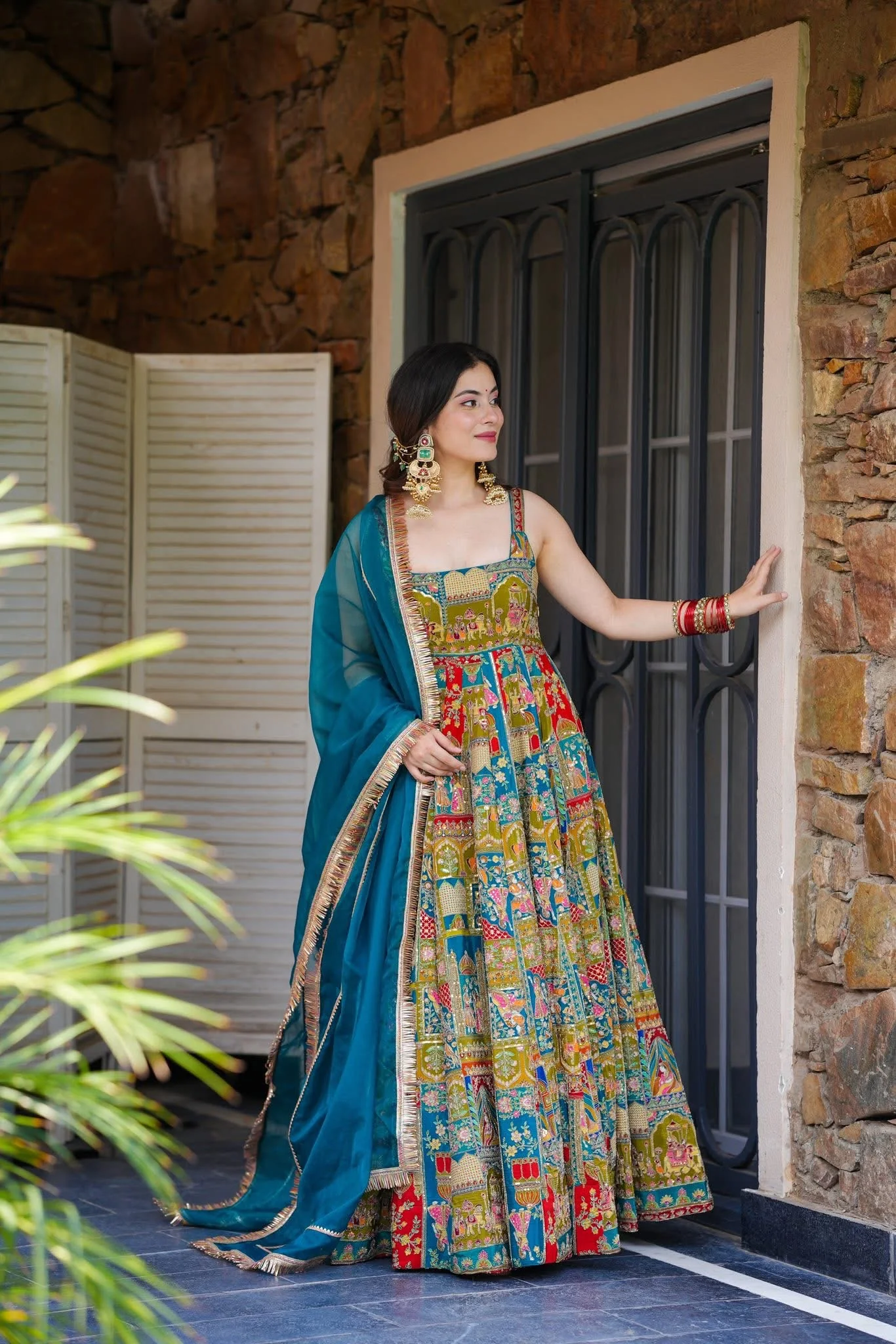 Jaipur, Clothing & Accessories, INR 11200,  Buy Leher Heavy Maxi Set Online