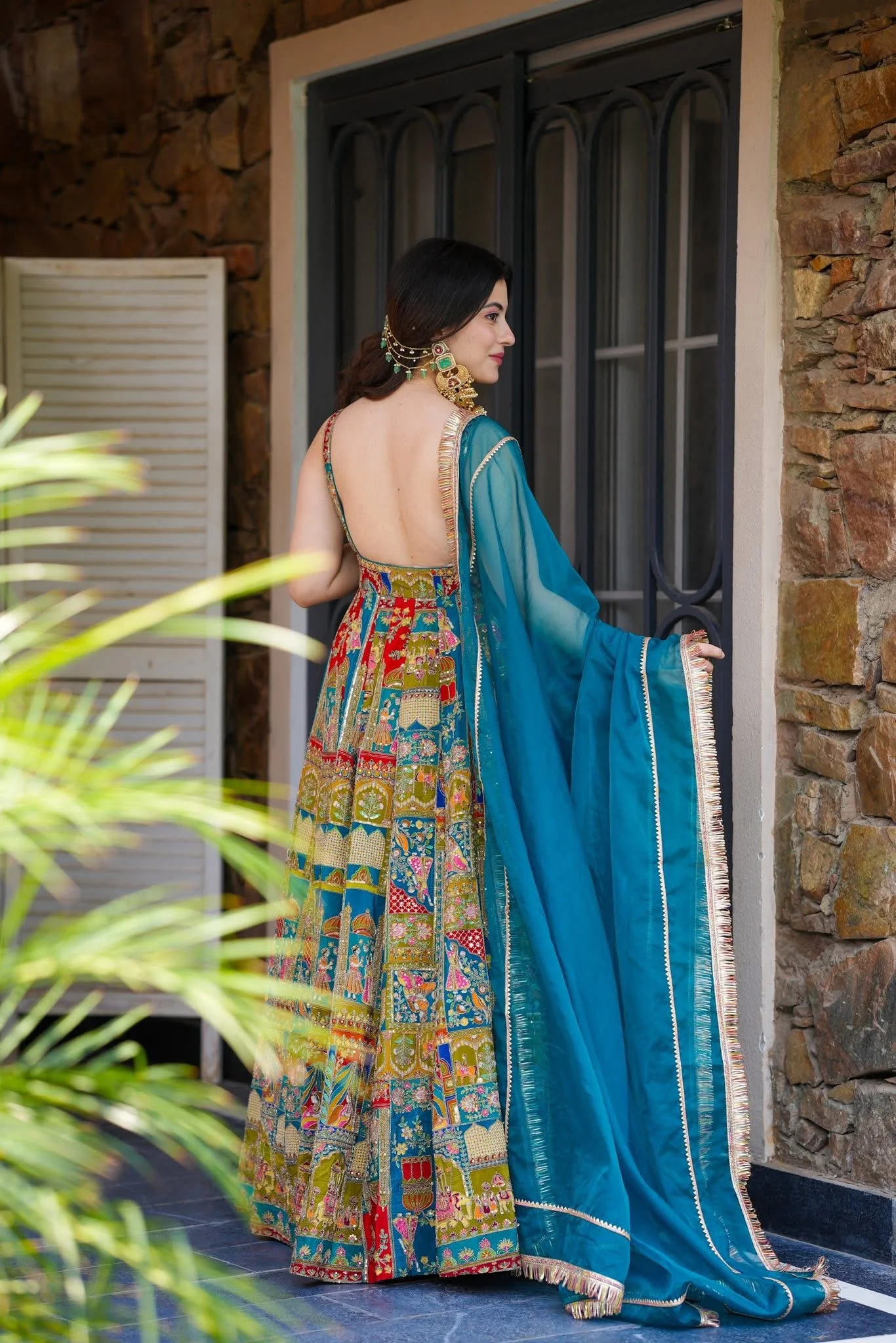 Jaipur, Clothing & Accessories, INR 11200,  Buy Leher Heavy Maxi Set Online