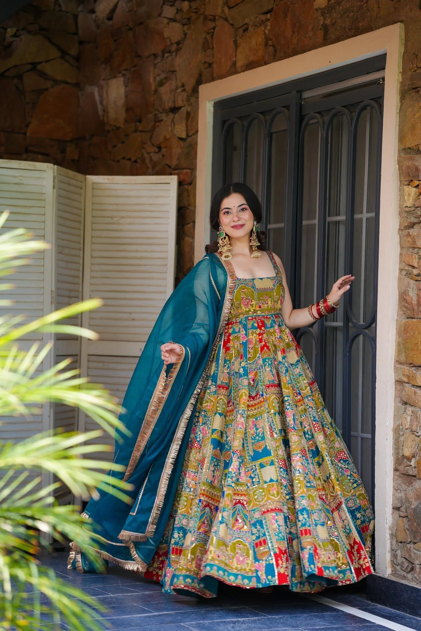 Jaipur, Clothing & Accessories, INR 11200,  Buy Leher Heavy Maxi Set Online