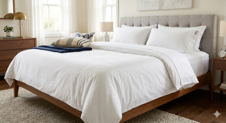 Mumbai, Household Items, INR 1499,  Super King Size Bed Sheet - 108x108 Inches, 245 GSM Pure Cotton, Handloom Woven | Theindig