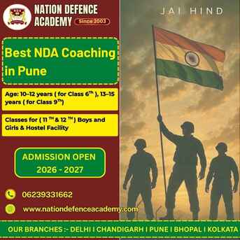 Pune, Education, Admissions Open For NDA Coaching In Pune