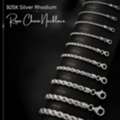 USD 47,  925 Silver Rhodium Rope Chain Necklace