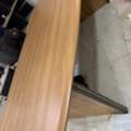 SAR 350,  Large Conference Table &ndash; Light Wood & Black Edge &ndash; Good Condition