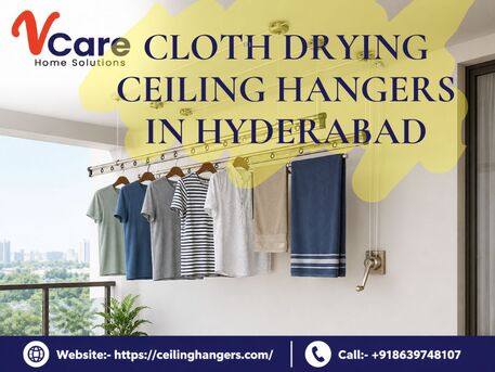 Hyderabad, Household, Cloth Drying Ceiling Hangers In Hyderabad | Vcare Home Solutions