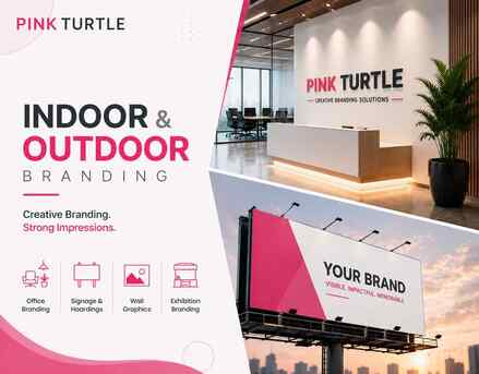 Pune, Creative, Indoor Outdoor Branding Company In Pune | Office Branding Services | Pink Turtle