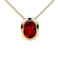 USD 6692,  Men's Ruby Pendant With Natural 10 Cts Cushion-Cut Ruby Stone