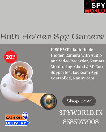 New Delhi, Electronics, INR 1999,  Bulb Holder Spy Camera Dealer In Delhi &ndash; 8585977908 &ndash; Spy World