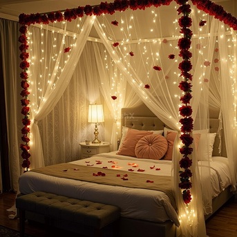 New Delhi, Event Planning, Romantic First Night Decoration In Delhi