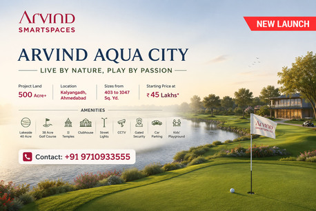 Ahmedabad, Residential Plots, INR 4500000,  403 Sq. Yard,  Arvind Aqua City Ahmedabad &ndash; Live Close To Nature & Comfort