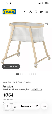 Jeddah, Baby & Kid Stuff, SAR 400,  Bassinet - Älskvärd From Ikea