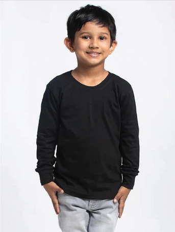 Bangalore, Wholesale Products, Kids Cotton Full Sleeve T-Shirt | 100% Cotton | Plain Soft Comfort Fit