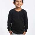 Kids Cotton Full Sleeve T-Shirt | 100% Cotton | Plain Soft Comfort Fit
